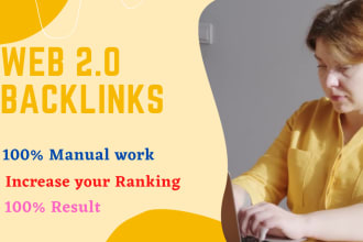 build manual web 2 0 backlinks for the website