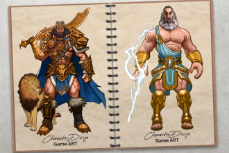 design high quality 2d game characters
