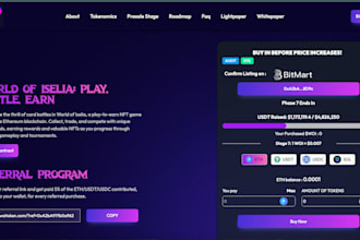 create ico presale website with presale smart contract integration
