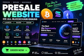 create ico presale website with presale smart contract integration