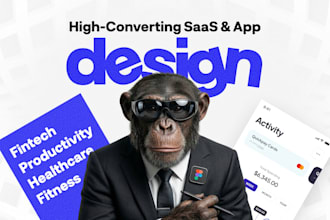 design a premium saas mobile app or ios android UI design in figma
