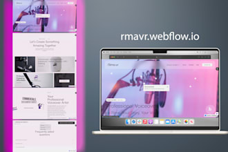 affordable webflow website with scroll animations