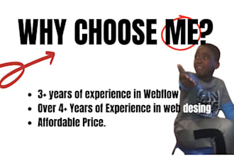 build, update or fix webflow website in your budget