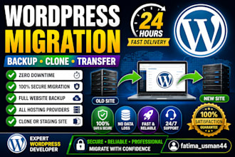 backup, clone, migrate or transfer your wordpress website