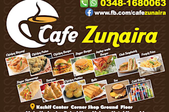 design unique flyer for print and social media ads
