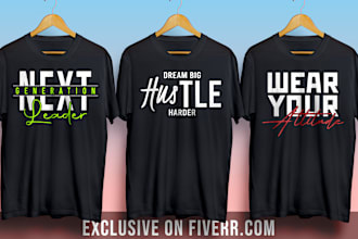design custom typography minimalist and retro vintage graphic t shirt design