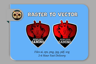 convert lower resolution raster graphics to clean high quality vector