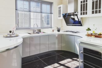 create kitchen interior and realistic 3d render