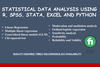 do all stastistical analysis in r,stata,python,spss