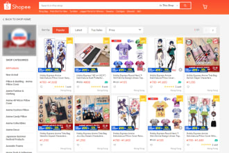 create professional shopee or lazada product listing in any country