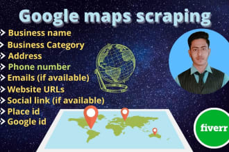 do google maps scraping, data scraping in excel