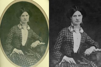 restore old faded and even damaged pictures