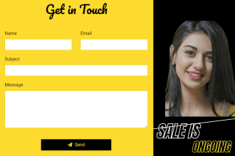 do popup form or signup form in 1 hour
