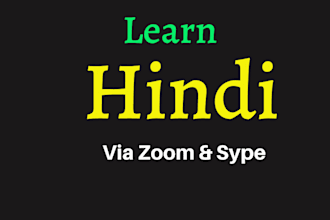 be your hindi teacher and hindi tutor