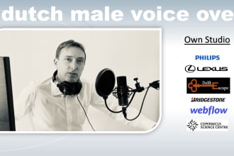be your dutch nederlandse male video voice over