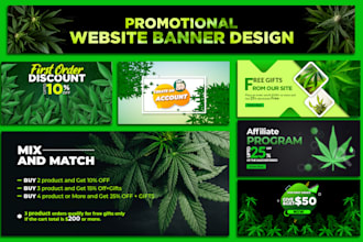 design custom website banner, product banner, fashion banner, and web banner