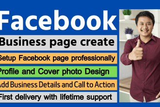 create and professionally set up your facebook business page