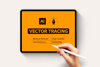 perfectly vectorize logo with extra fast delivery