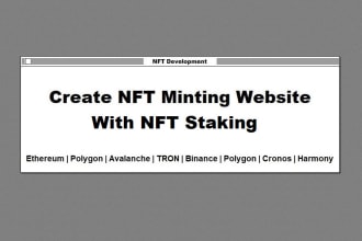 do nft minting website with staking feature