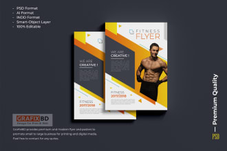 design gym, yoga, health fitness and, sports flyer