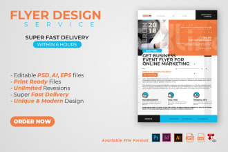 design professional business flyers for your marketing needs