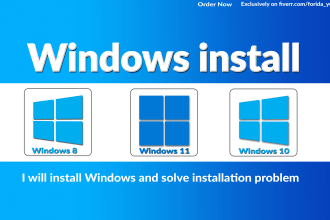 install windows 11, 10, 8 on your computer remotely