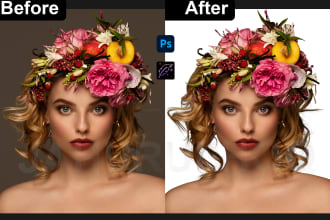 do photoshop hair masking and image masking fast