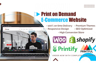 develop profitable ecommerce print on demand website store