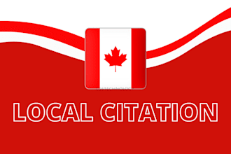manually build high da canadian local citation links