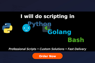 do scripting python golang bash