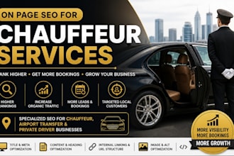 on page SEO for chauffeur services and airport transfer websites