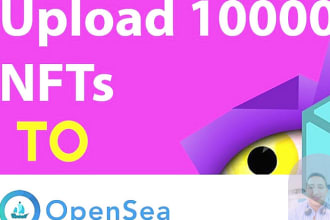 bulk upload nft to opensea using the smart contract