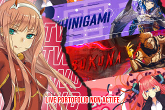 make attractive anime banner,header,avatar nice to see
