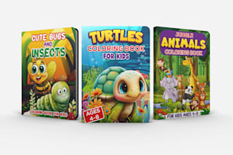 design coloring book for amazon KDP low content book