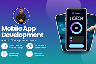 do mobile app development in flutter for android and ios app