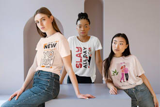 create bulk t shirt designs for store on teespring, redbubble, or etsy