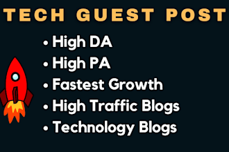 publish tech guest posts on technology approved blogs