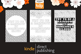 create adult coloring book kdp or motivation coloring book