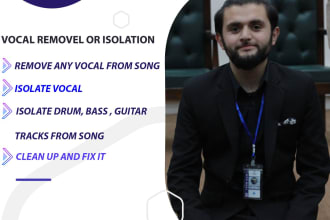 remove vocals, extract instruments isolate vocals make acapella