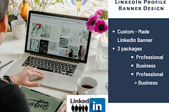 design linkedin banner for your profile or business
