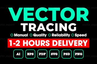 redraw logo, vectorize, convert to vector tracing