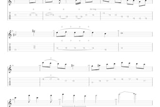 compose an emotional guitar part for you and send you tabs