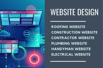 roofing, construction, contractor, plumbing, handyman, electrical website