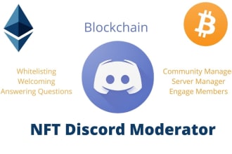 be your nft discord moderator and manager