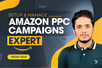 setup manage and optimize amazon PPC campaigns ads sponsored