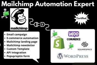 integrate mailchimp with squarespace, wix email automation autoresponder popup