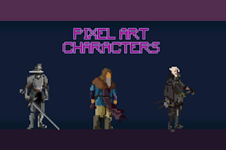 draw pixel art for your characters