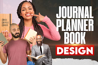 design covers and pages for  journal, notebook, and planners