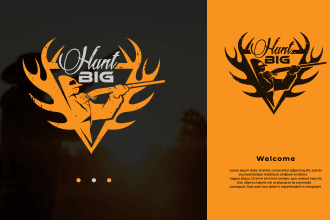 do an amazing hunting, fish and outdoor gaming logo