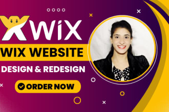 do wix website design or redesign, wix website or wix online store